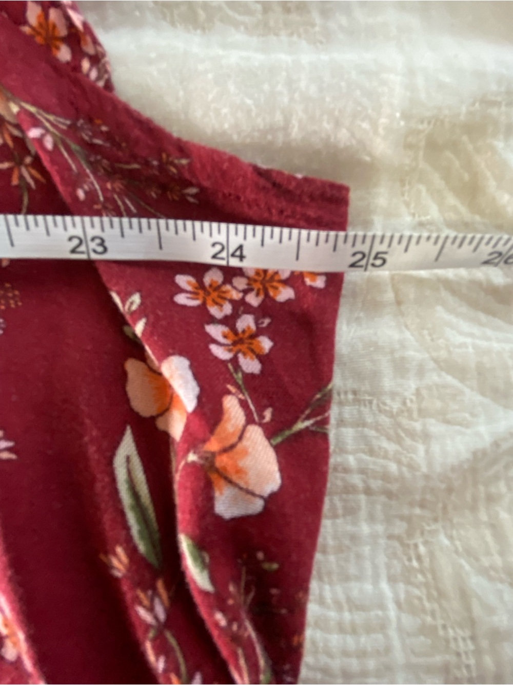 Old Navy Rose-Mauve Floral Smocked Yoke Dress 2X Cottage Core Flowy - Picture 5 of 6